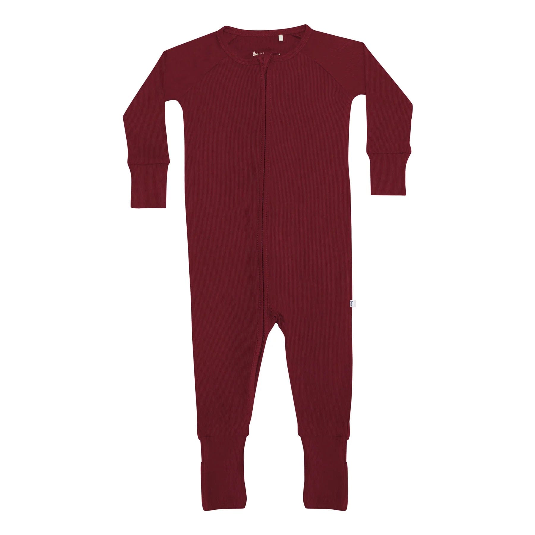 Maroon Small Ribbed Zip Romper Brave Little Ones