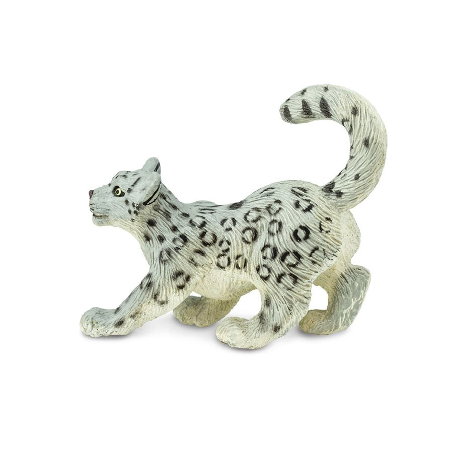 Snow Leopards 4 Pieces Snow Leopard Figurine PVC Snow Leopards Miniature  Wild Animals Model Action Figure For Clooection