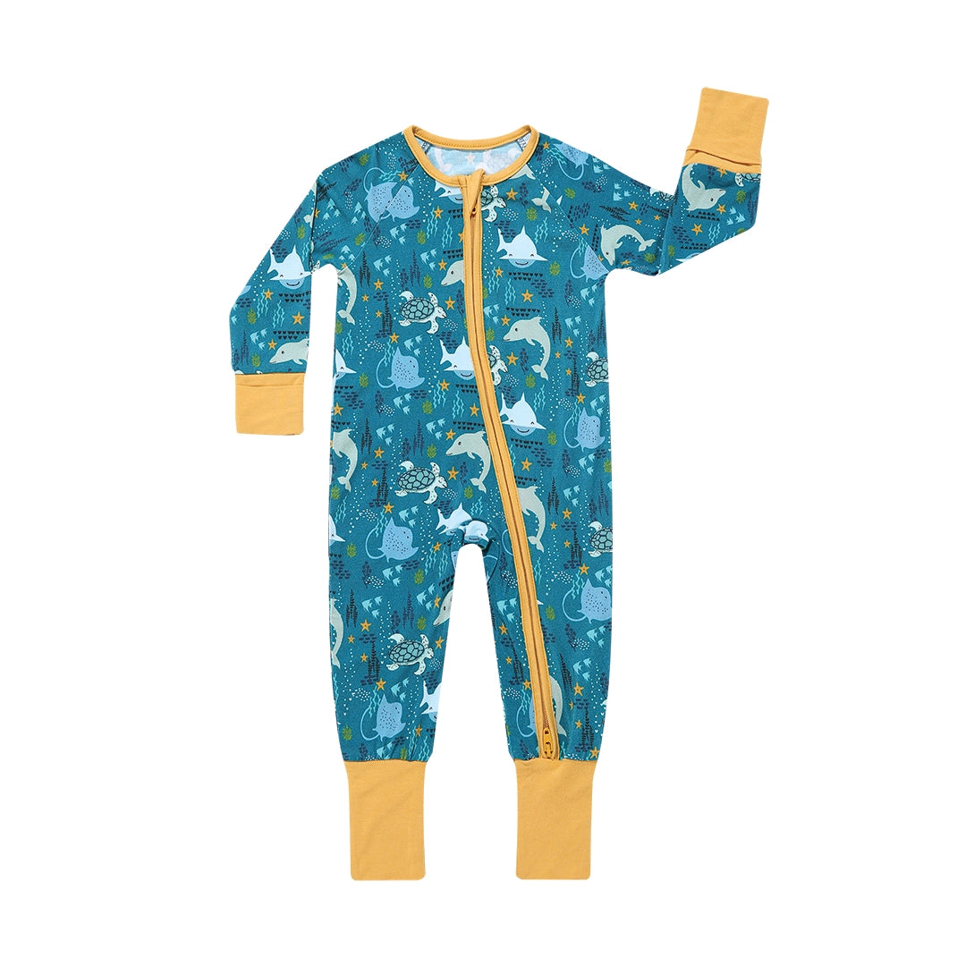 Bamboo Viscose Convertible Footie Pajamas