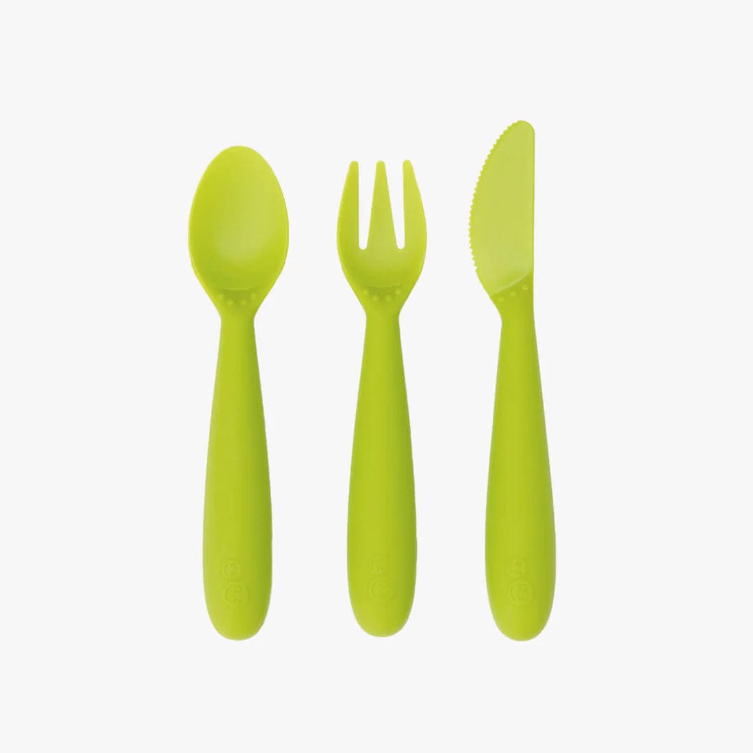  ezpz Mini Utensils (Fork & Spoon in Blue) - 100% BPA