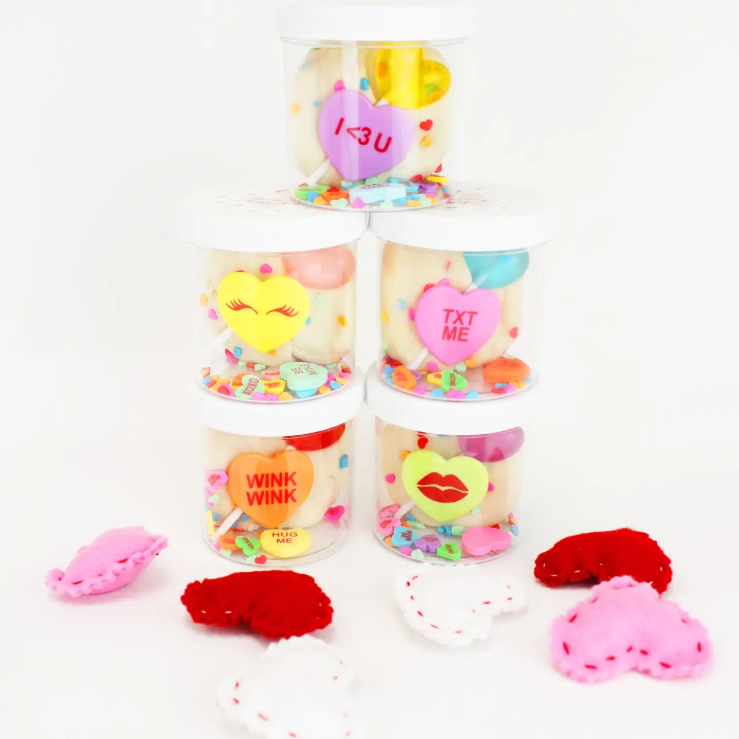 Valentine Candy Hearts Mini Dough To Go