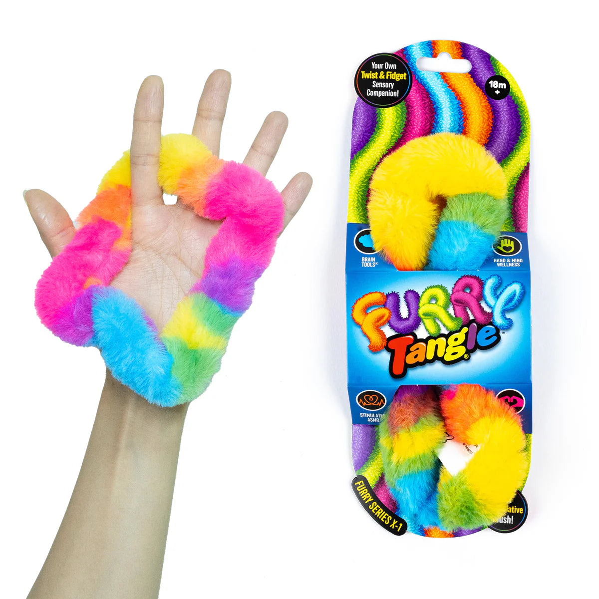 Furry Tangle® Plush Sensory Fidget Toy- Kaleidoscope