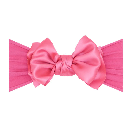 Baby Bling - Nylon Headband with Satin Bow-Gumball