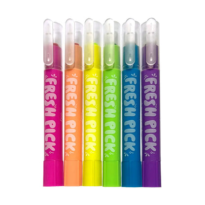 Fresh Pick Apple Scented Gel Crayons - Set of 6