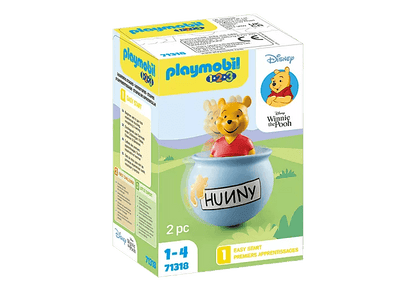 1.2.3 & Disney: Winnie's Counter Balance Honey Pot 71318 Playmobil Toys Lil Tulips