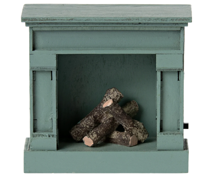 Fireplace, Mouse - Blue