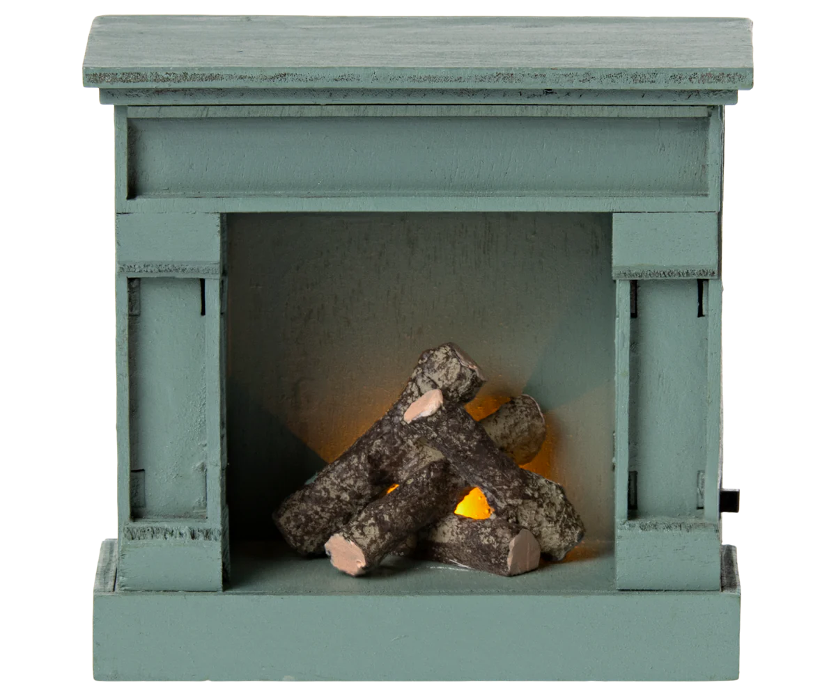 Fireplace, Mouse - Blue