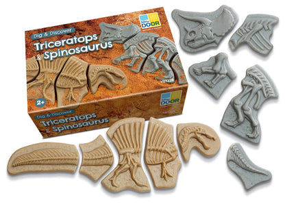 Dig and Discover - Triceratops & Spinosaurus