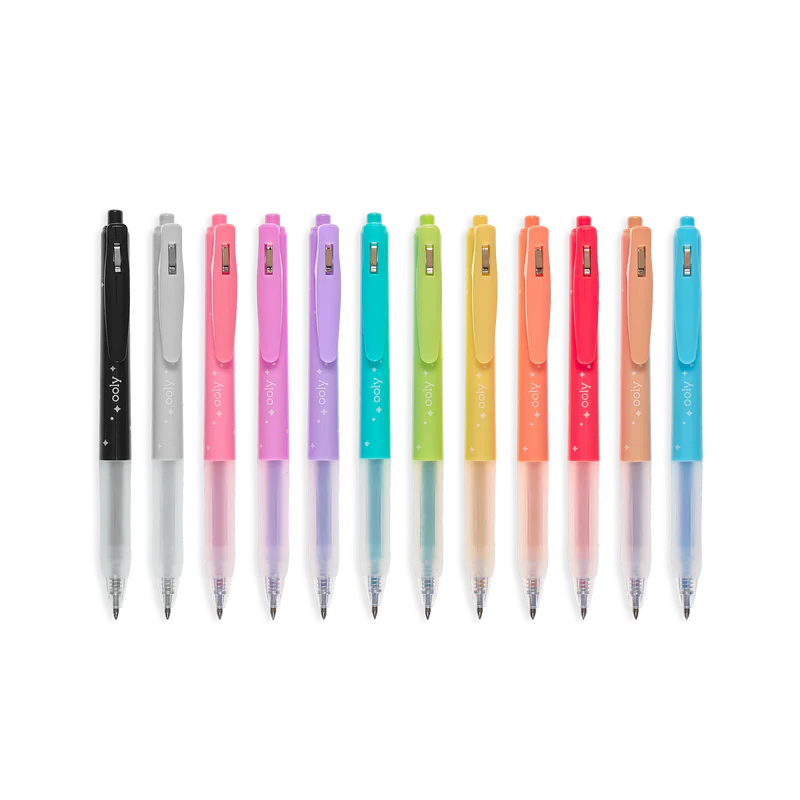 Oh My Glitter! Retractable Glitter Gel Pens - Set of 12