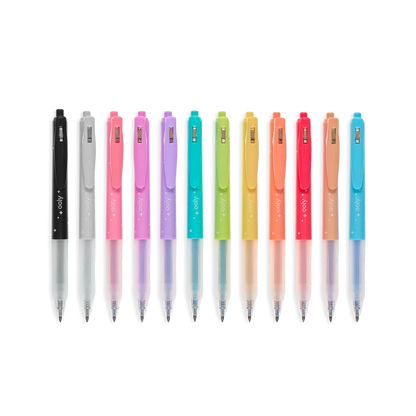 Oh My Glitter! Retractable Glitter Gel Pens - Set of 12