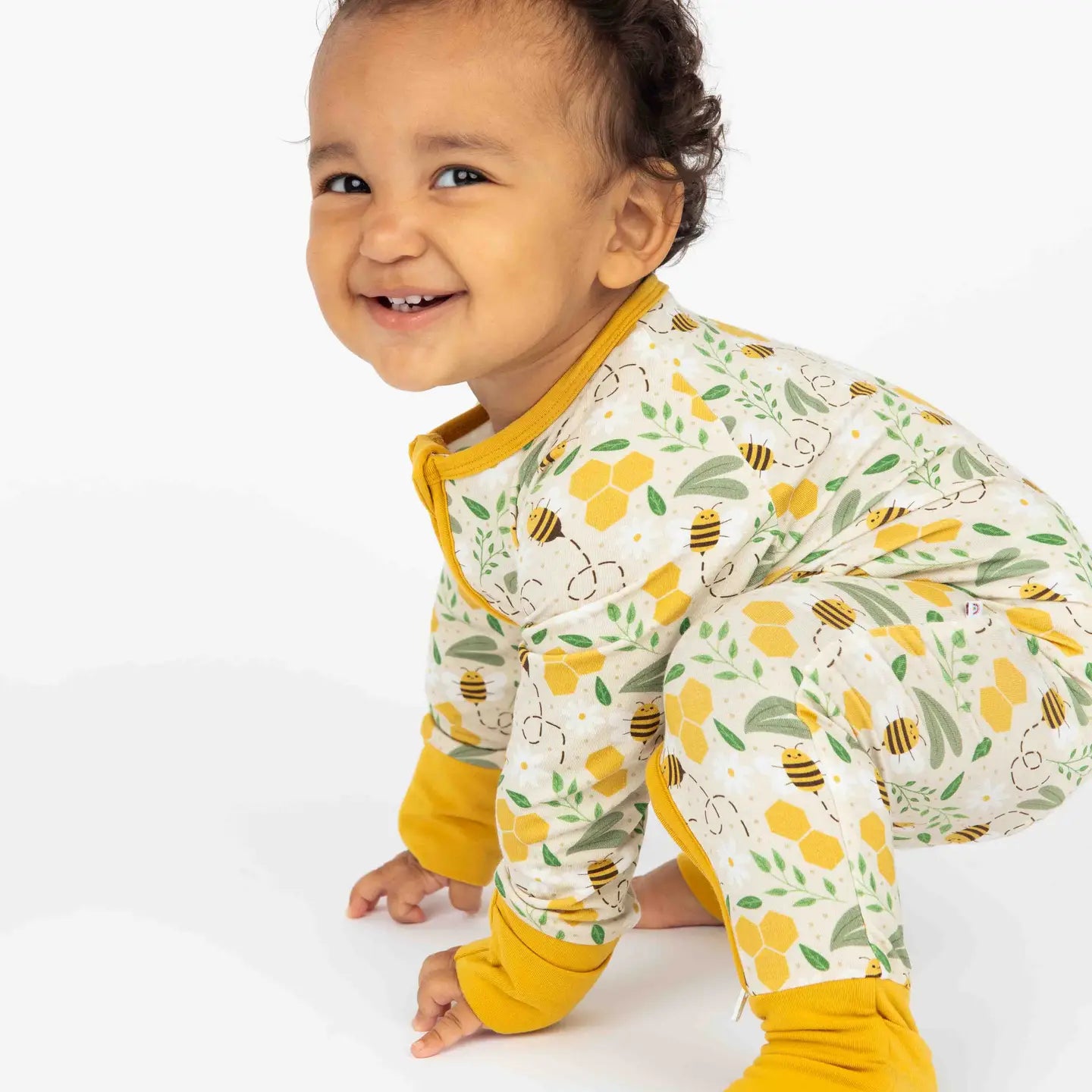 Bee Bamboo Convertible Baby Pajamas