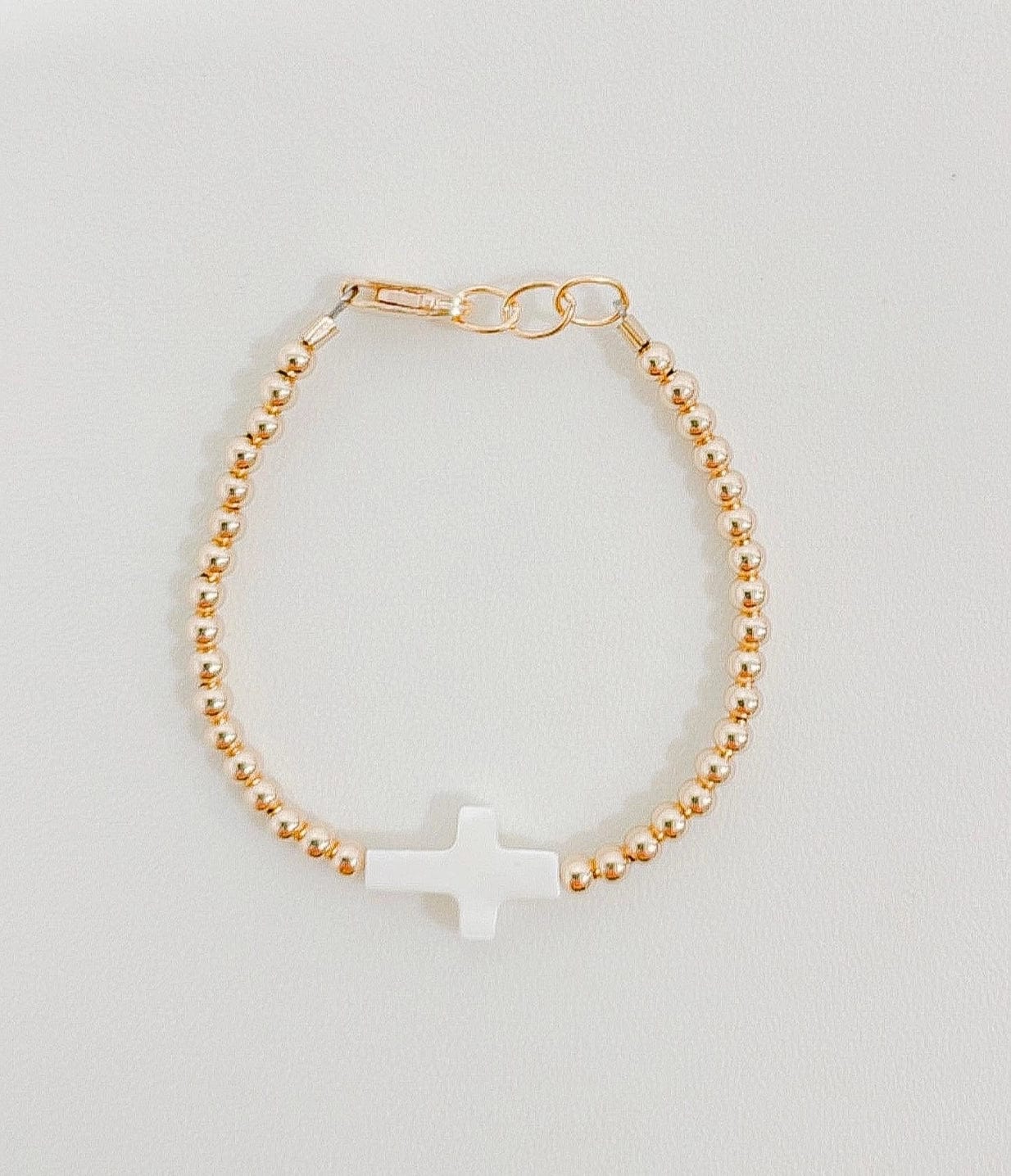 14k Gold Filled Cross Bracelet Little Lunds Co. Lil Tulips