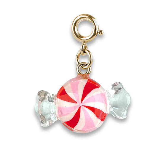 Gold Peppermint Candy Charm