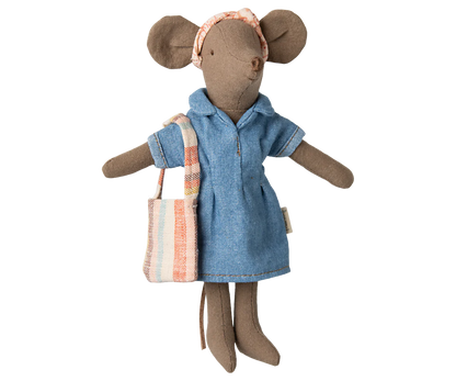 Denim dress and bag, Mum mouse