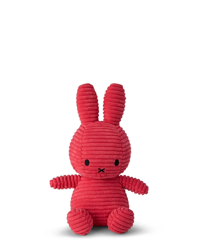 Plush Corduroy Miffy Sitting - Fuchsia Pink - 9"