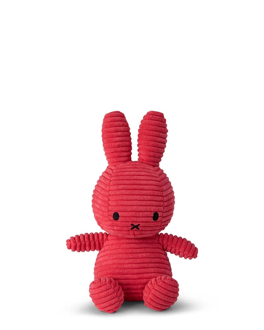 Plush Corduroy Miffy Sitting - Fuchsia Pink - 9"