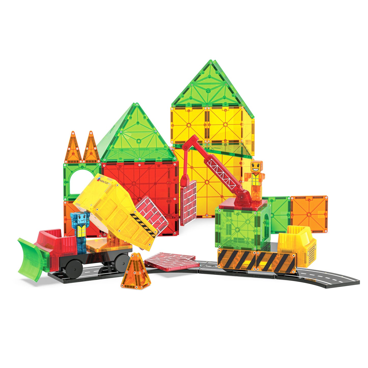 Magna-Tiles® Builder XL: Trucks 50 Piece Set