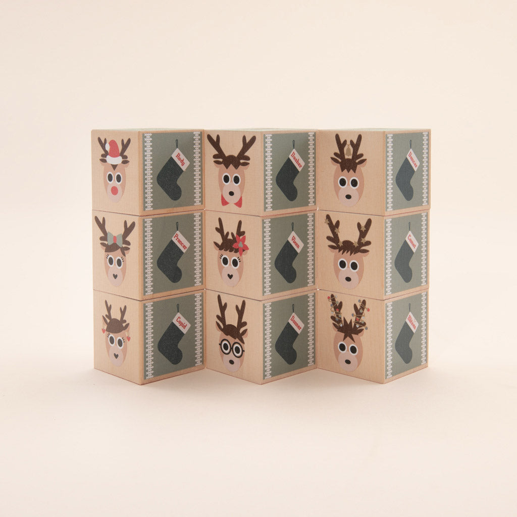 Uncle Goose Reindeer Blocks