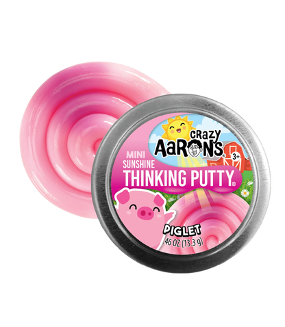 Mini Spring Piglet - 2" Thinking Putty Tin