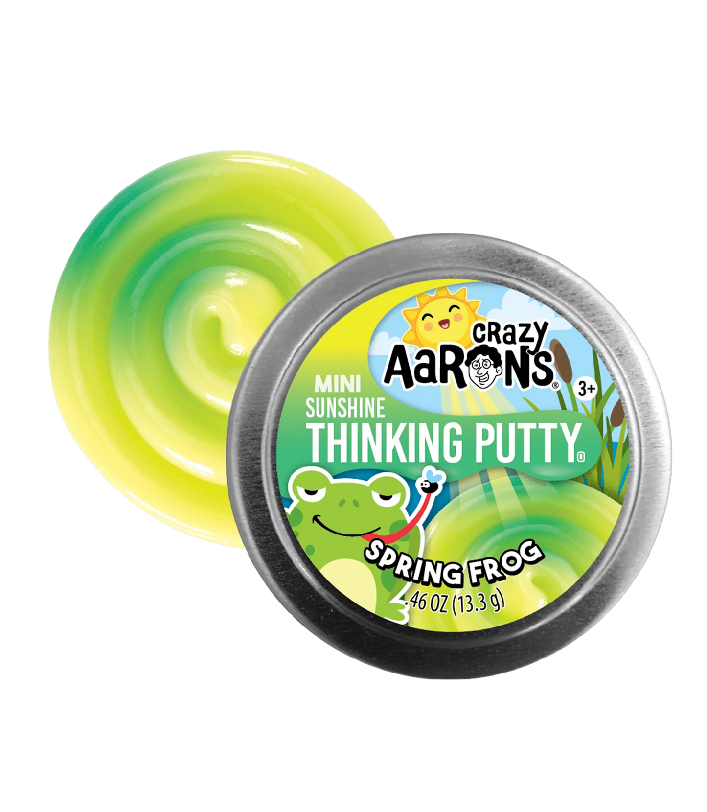 Mini Spring Frog - 2" Thinking Putty Tin