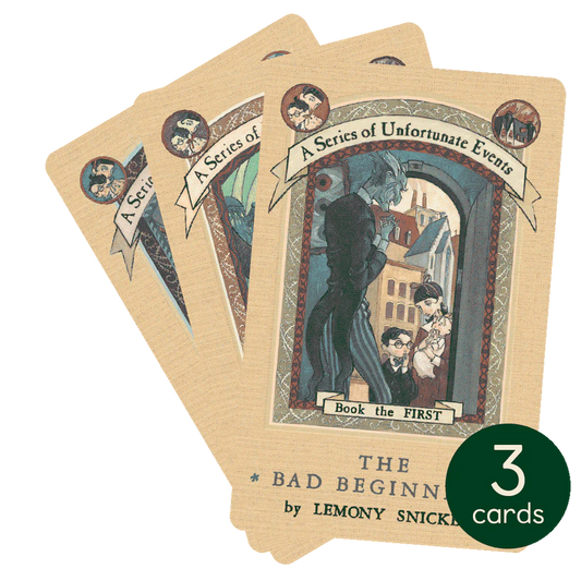 The Trouble Begins: A Collection of Unfortunate Events - 3 Audiobook Cards