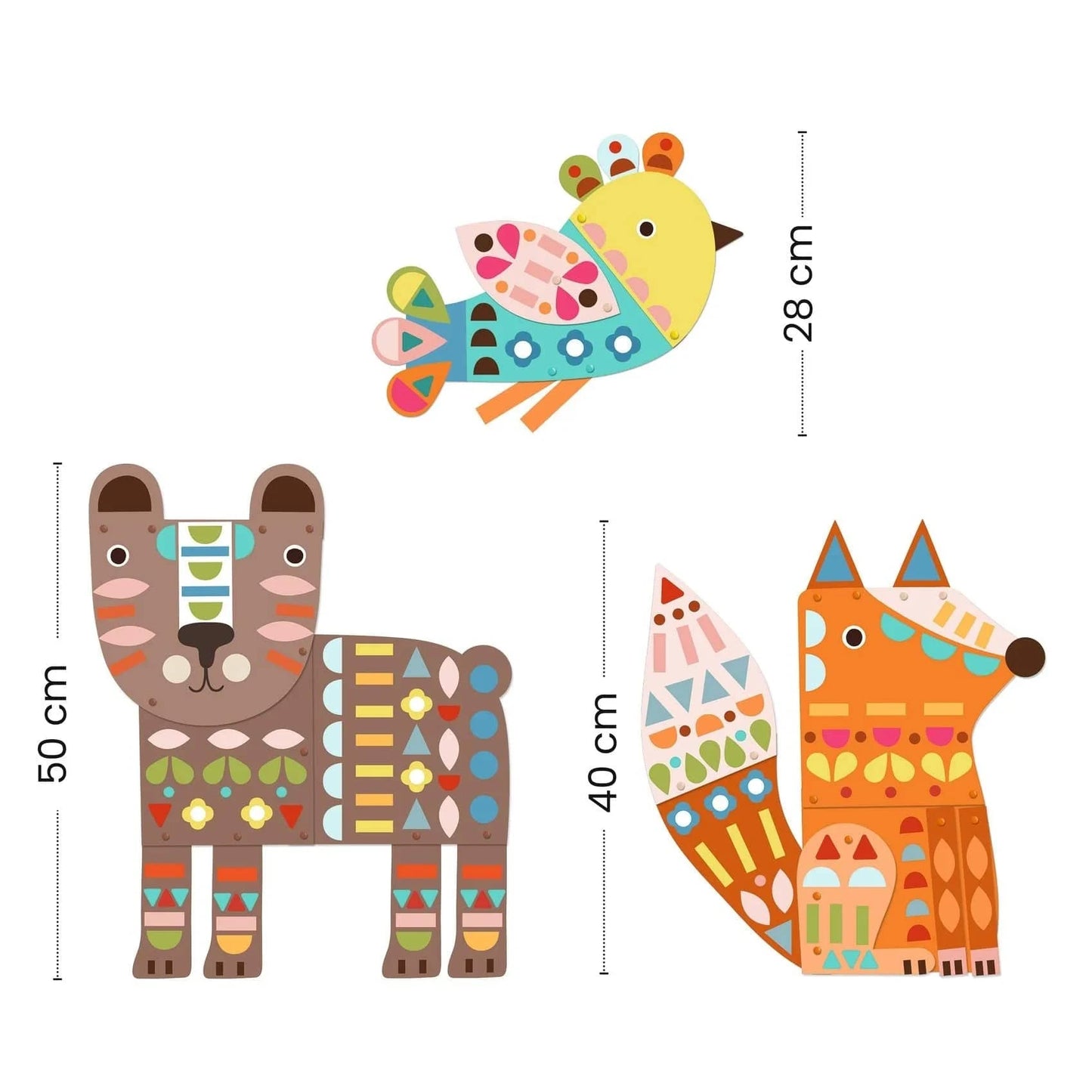 3 Giant Animals Collage Activity Djeco Lil Tulips