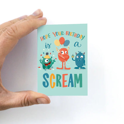 Hope Your Birthday Is A Scream! MINI Greeting Card