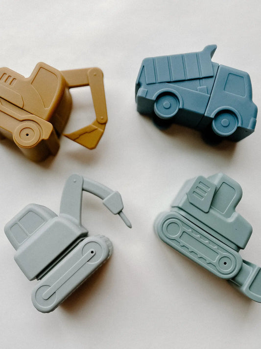 Construction Bath Toys - Earth Tones