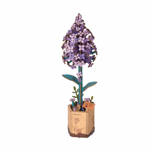 3D Wooden Flower Puzzle: Lilac Rolife Lil Tulips