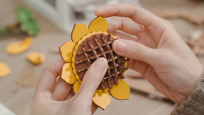 3D Wooden Flower Puzzle: Sunflower Rolife Lil Tulips