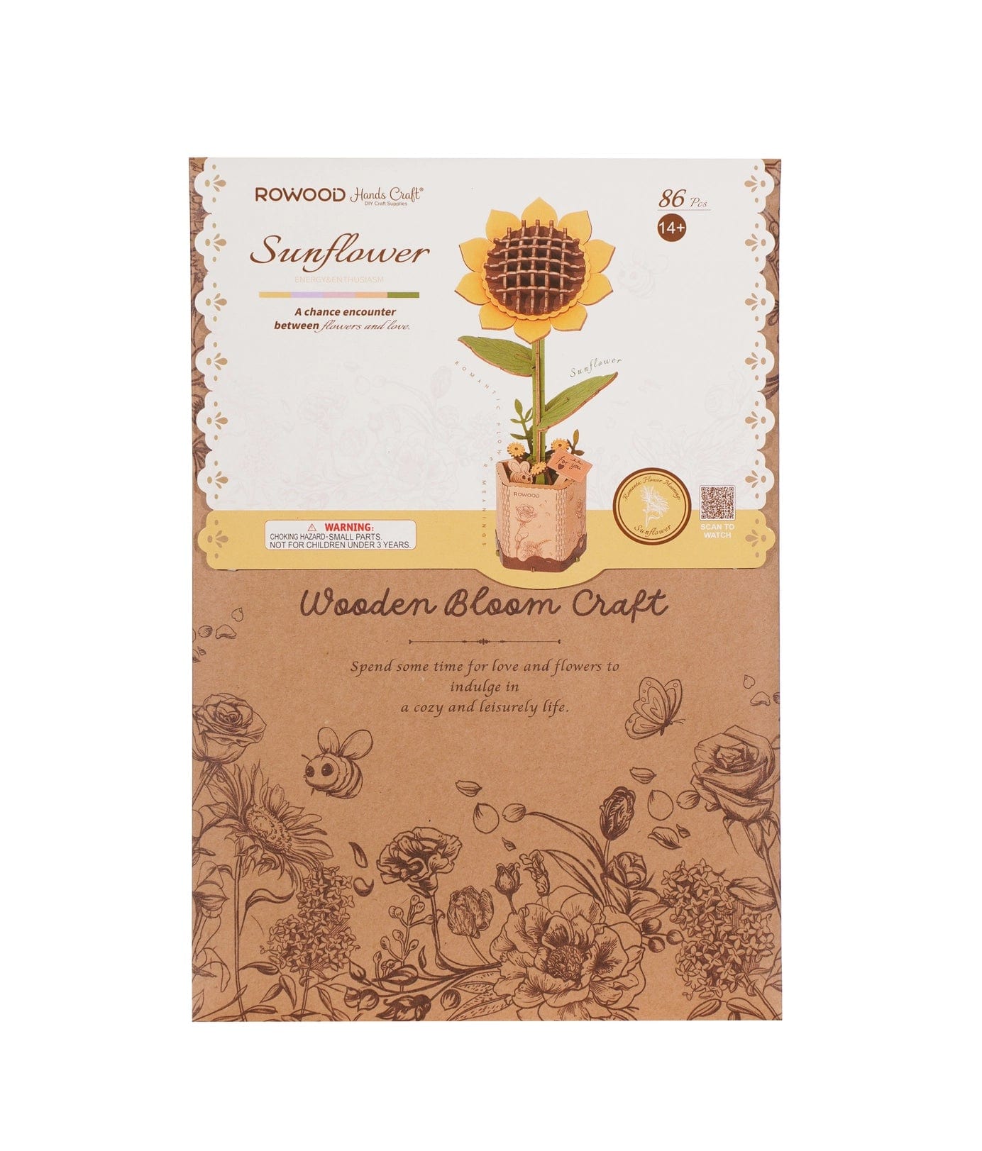 3D Wooden Flower Puzzle: Sunflower Rolife Lil Tulips