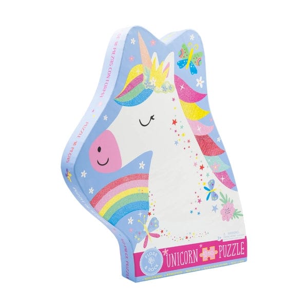 40 Piece Unicorn Shaped Jigsaw Puzzle - Unicorn Floss and Rock Lil Tulips