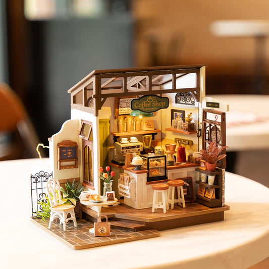 No.17 Café Rolife DIY Miniature House Craft Dollhouse