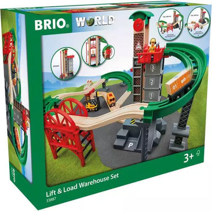 BRIO World Train Set Lift & Load Warehouse Set