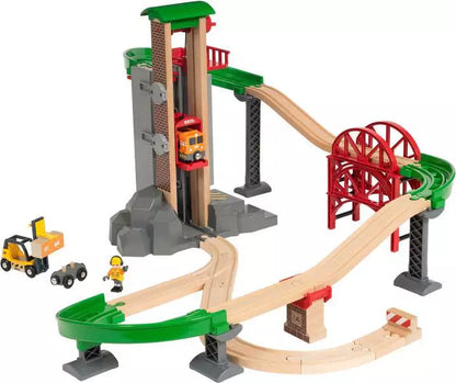 BRIO World Train Set Lift & Load Warehouse Set