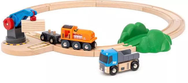 BRIO World Train Set Starter Lift & Load Set