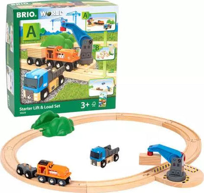 BRIO World Train Set Starter Lift & Load Set