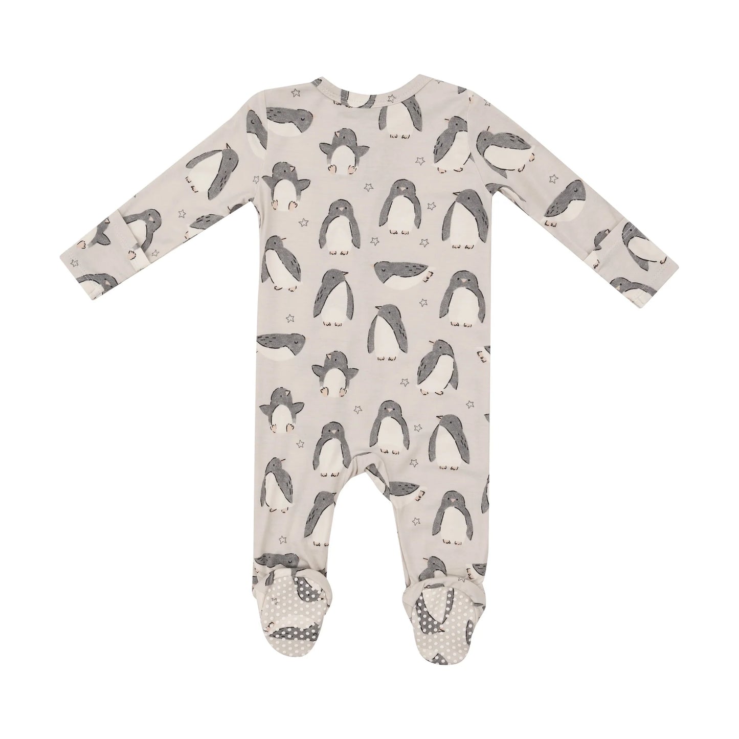 Penguin Pals 2 Way Zipper Ruffle Footie