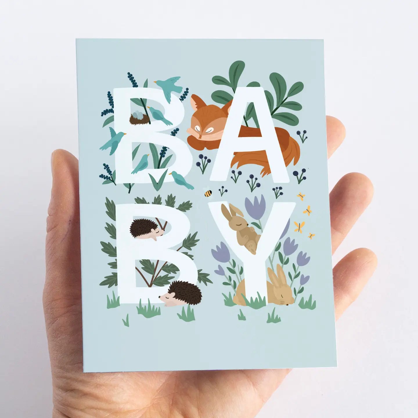 Woodland Baby Shower Card