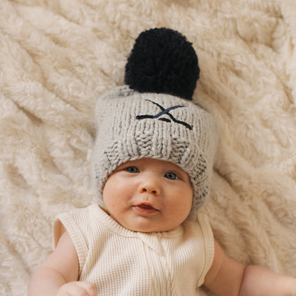 Hockey Beanie Hat Ice Grey Baby & Kids