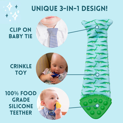 Polkadot Tasty Tie Teether, Crinkle