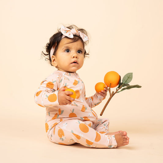 Freshly Squeezed Oranges Bamboo Convertible Pajamas