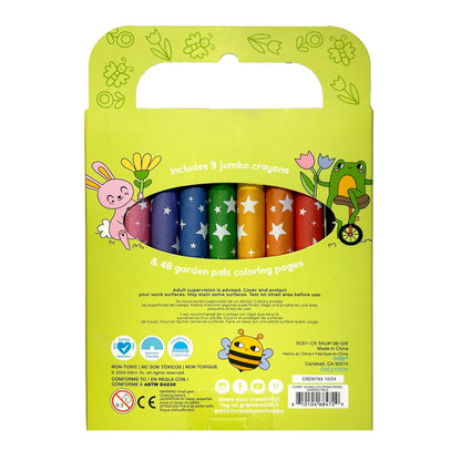 Carry Along! Coloring Book and Crayon Set - Garden Pals