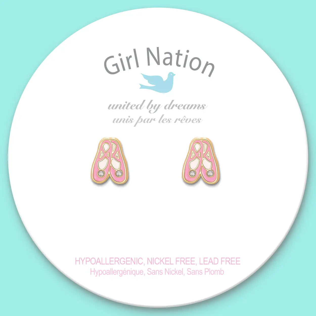 Ballet Slippers Cutie Stud Earrings