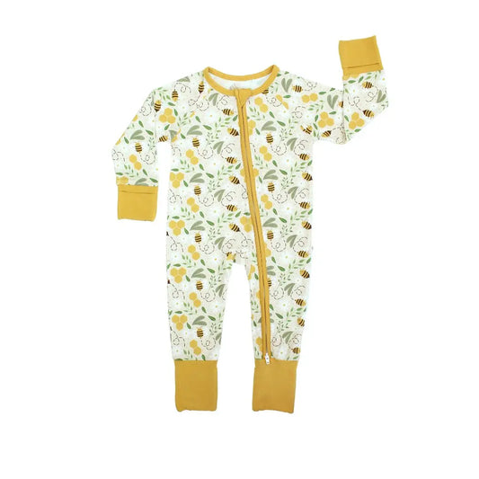 Bee Bamboo Convertible Baby Pajamas