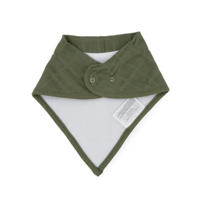 Cotton Muslin + Fleece Bandana Bib 4 Pack - Pressed Petals