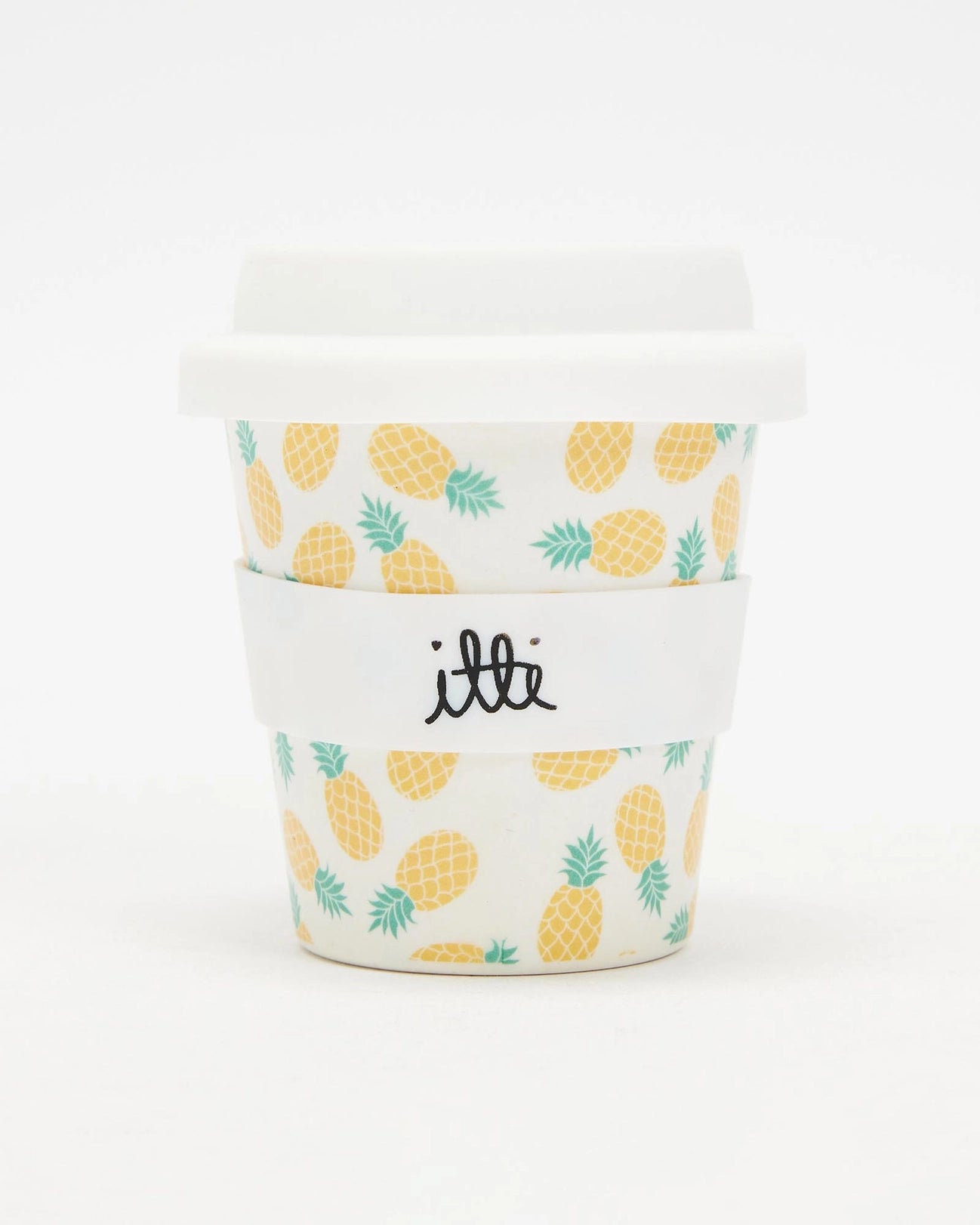 Itti Bamboo Baby Cino Cup + 2 Straws - Pineapple Delight