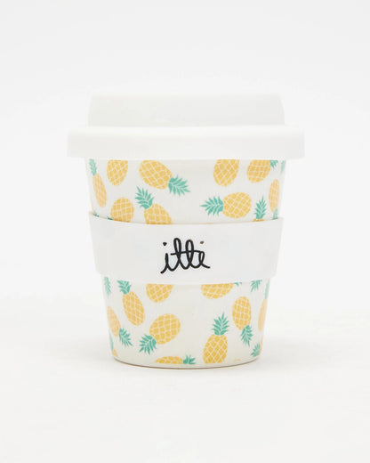 Itti Bamboo Baby Cino Cup + 2 Straws - Pineapple Delight