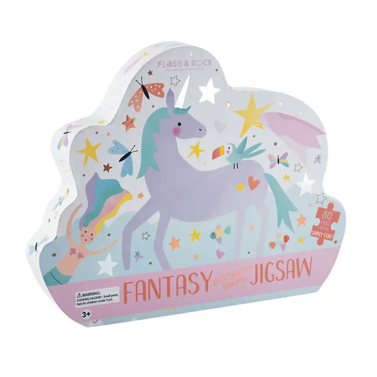 Fantasy 80pc Butterfly Shaped Jigsaw with Shaped Box