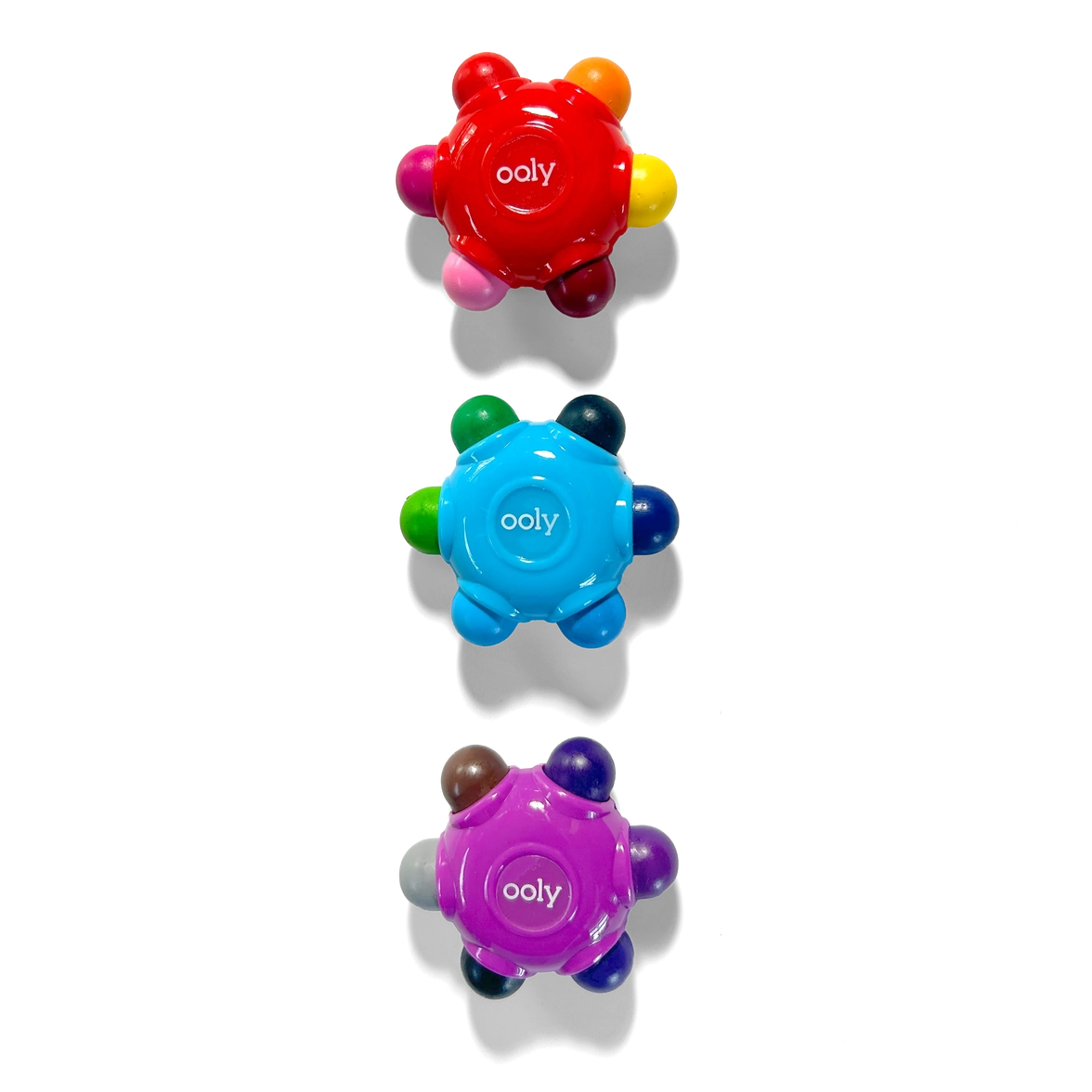 Color Burst Easy Grip Crayons (Set of 3 / 18) Classic Colors